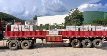 海南 芝麻灰花岗岩地铺石出货日常