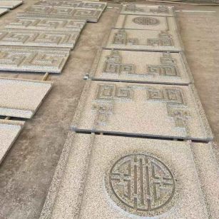 海南 白麻花岗岩外墙立面雕刻板