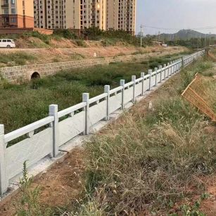 海南 白麻河道栏杆效果展示图