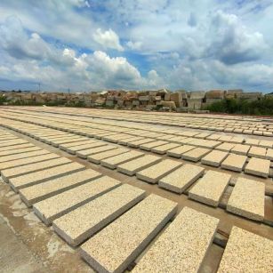 海南 黄金麻荔枝面花岗岩石材地铺石防护中