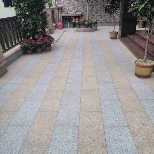 海南 黄金麻白麻荔枝面庭院铺装展示