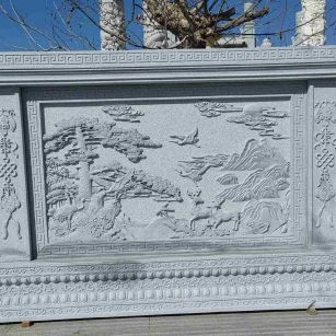 海南 芝麻白大型照壁，屏风，影壁