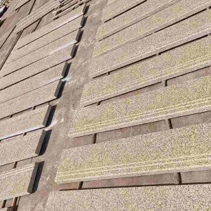 海南 黄金麻花岗岩光面楼梯踏步