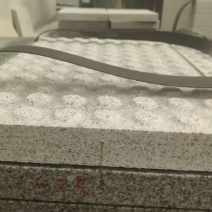 海南 芝麻白花岗岩6.0公分荔枝面五轴加工雕刻盲点