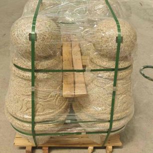 海南 黄金麻异形定制雕花——棒棒糖挡车柱