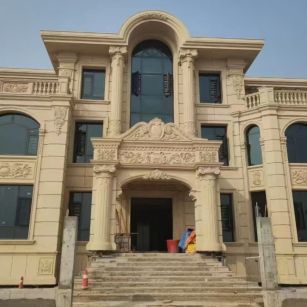 海南 黄金麻花岗岩别墅外墙干挂