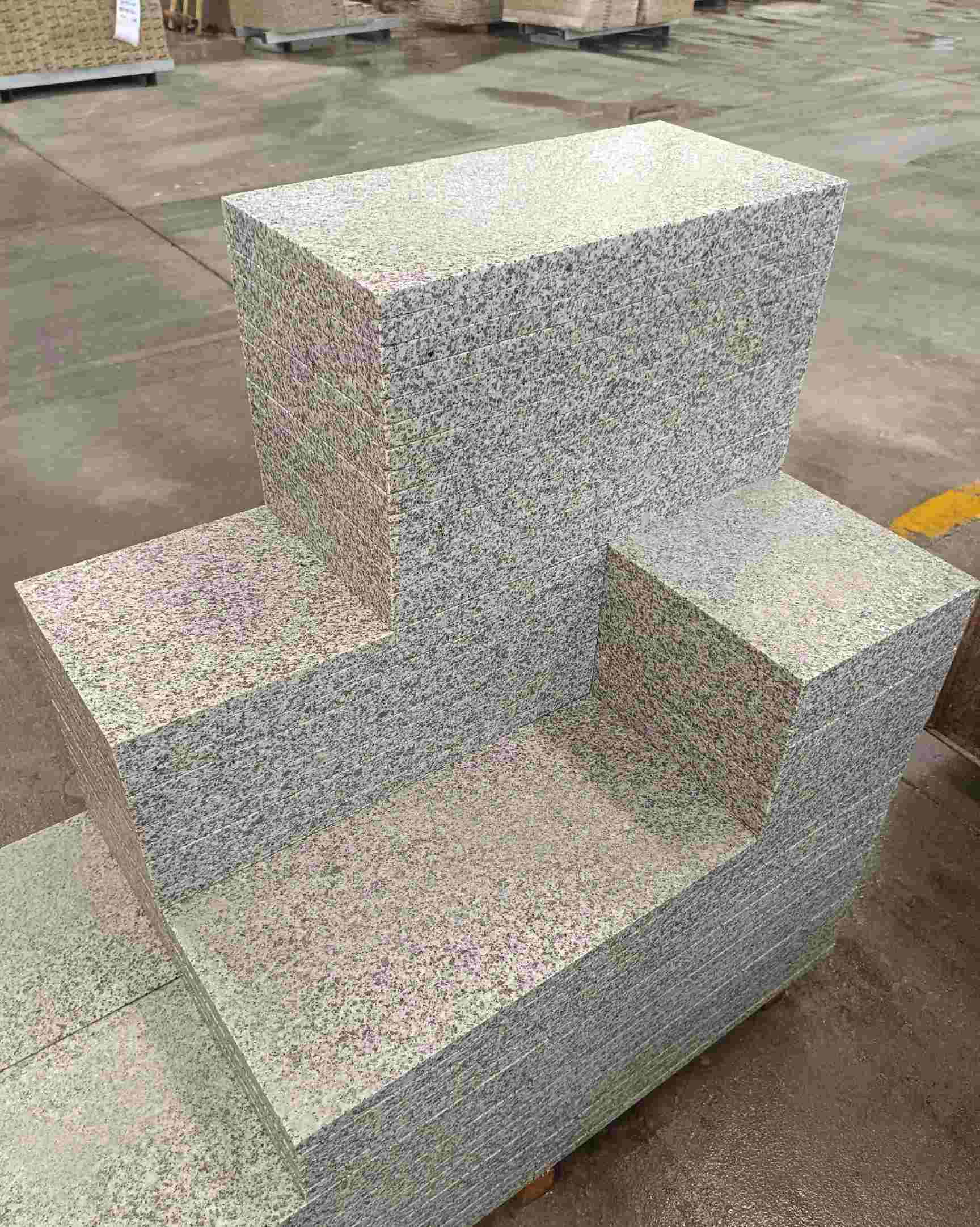 海南 白麻花岗岩荔枝面地铺石