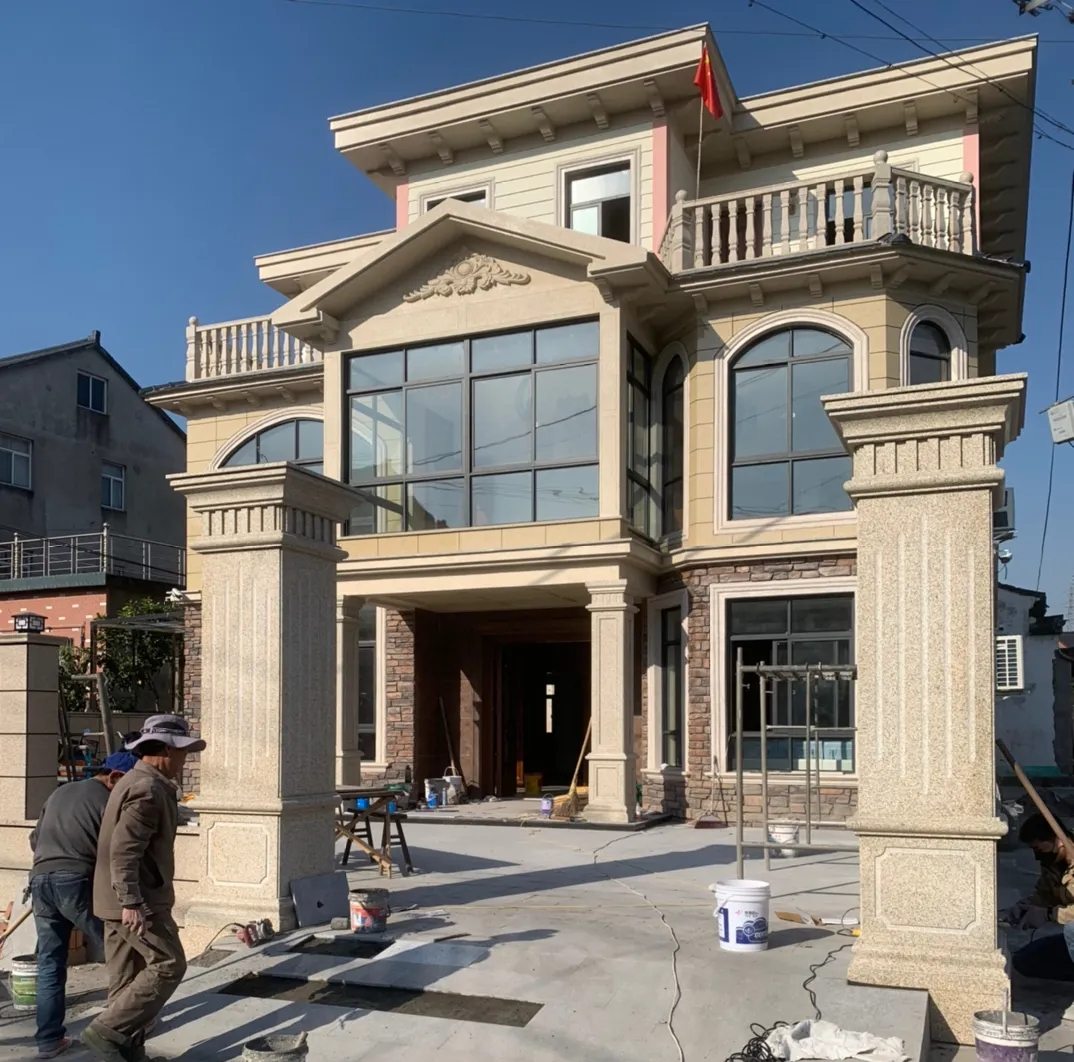 海南 黄金麻花岗岩荔枝面别墅外墙干挂私家专属