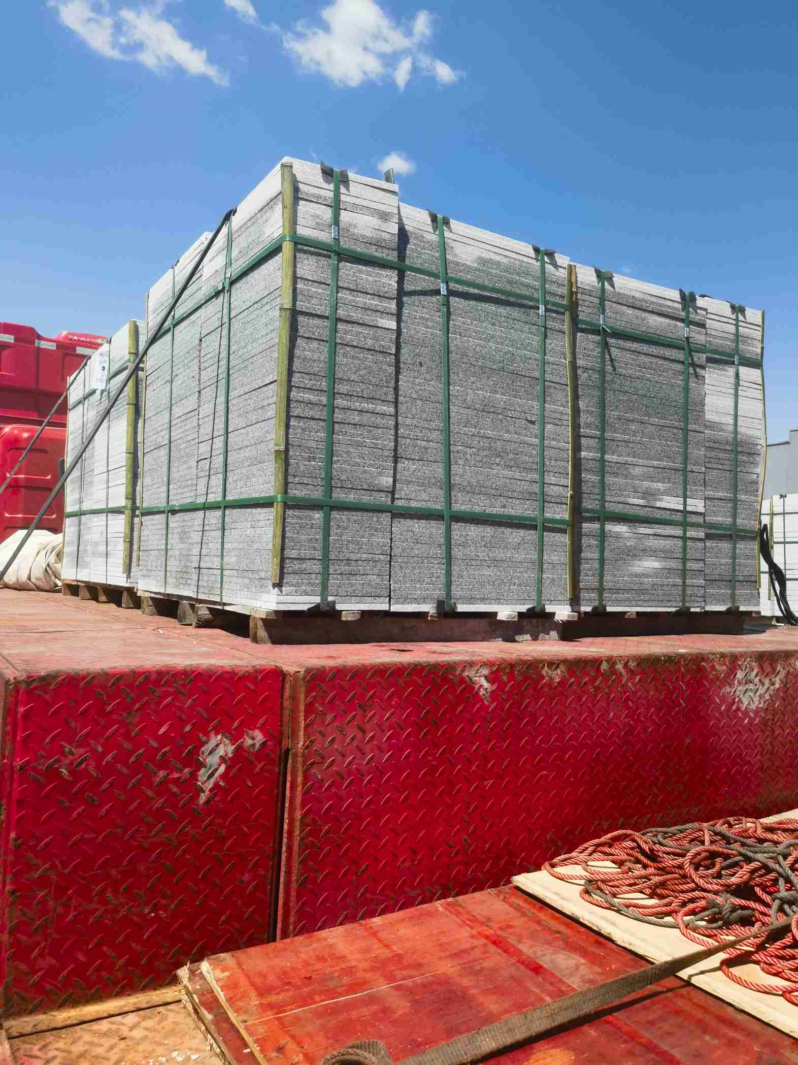 海南 芝麻白火烧规格板地铺石300*600/600*600