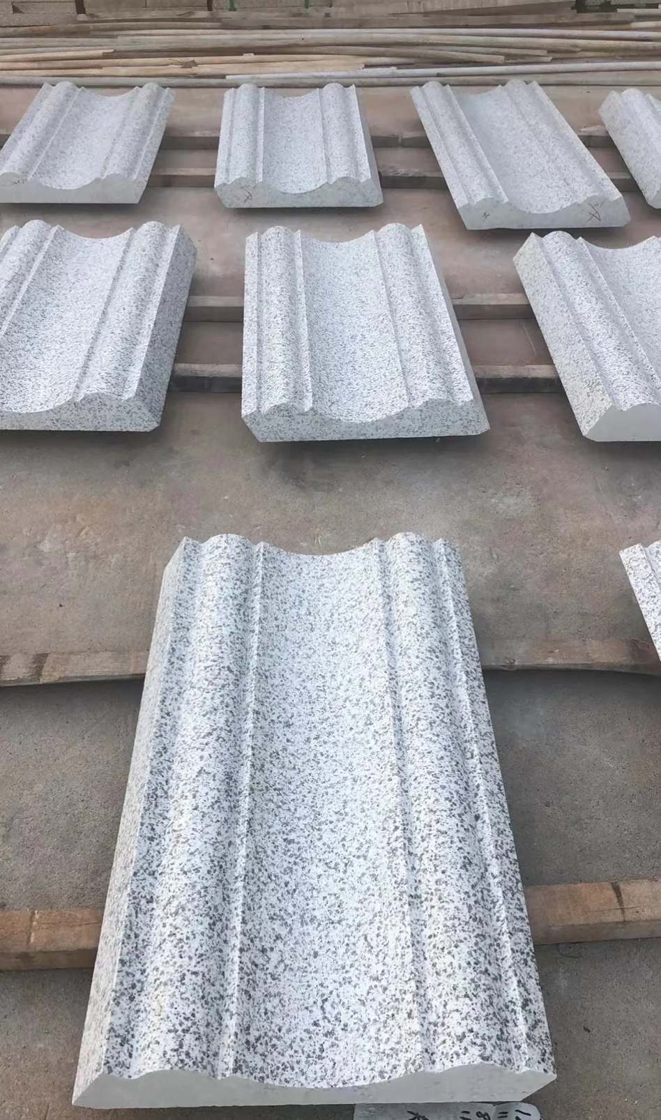 海南 白麻花岗岩光面别墅线条